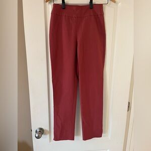 Marla Wynne Designer Cranberry Pull-on Slacks Women’s Size 2